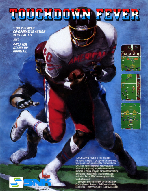 TouchDown Fever MAME2003Plus Game Cover